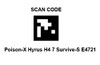 Scan code for Poison-X Hyrus H4 7 Survive-S Beyblade E4721