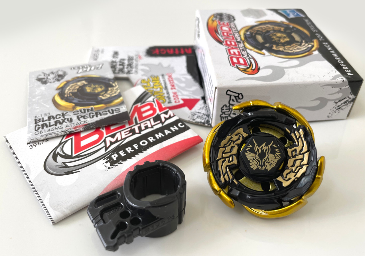 HASBRO Black Sun Gold Galaxy Pegasus / Pegasis GB145MS Metal Masters ...