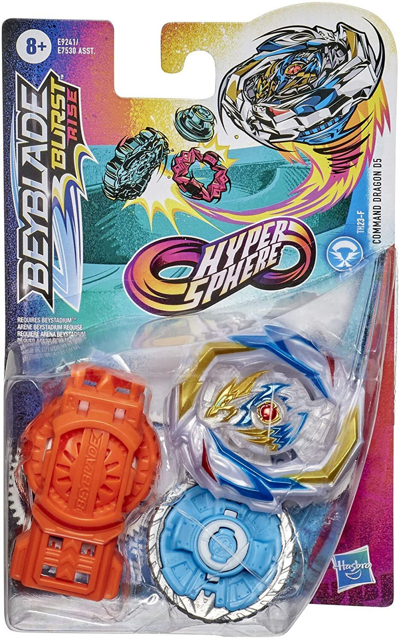 HASBRO Command Dragon D5 Burst Rise HyperSphere Beyblade E9241 