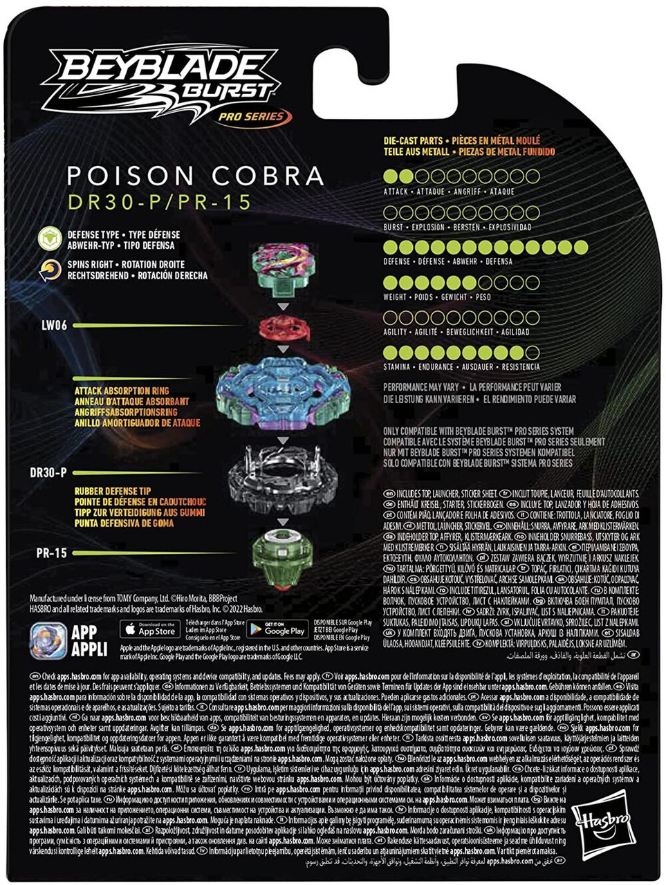 Jogo - Piao Beyblade Poison Cobra HASBRO - Shop Coopera