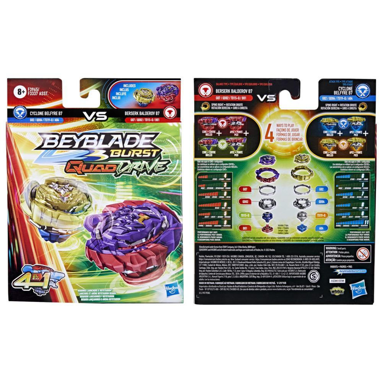 Jogo - Piao BeyBlade - Destruction Belfyre - Branco HASBRO