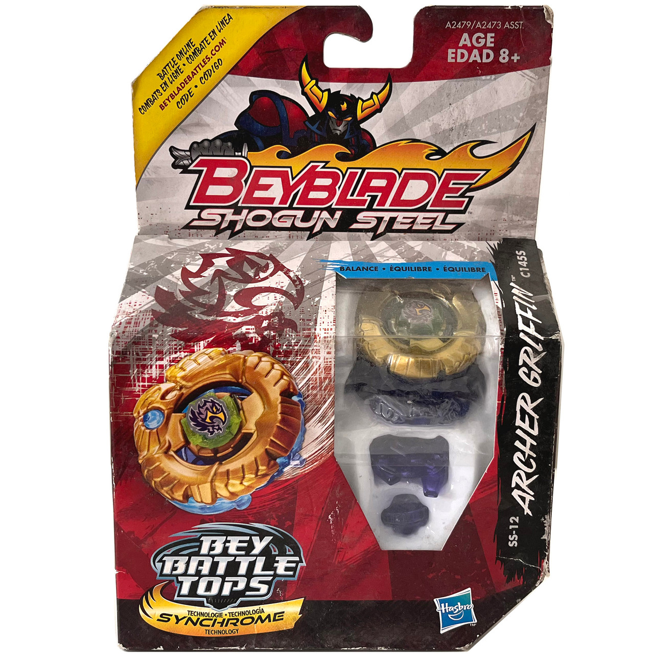 HASBRO Archer Griffin / Gryph C145S Shogun Steel Zero-G Beyblade SS-12