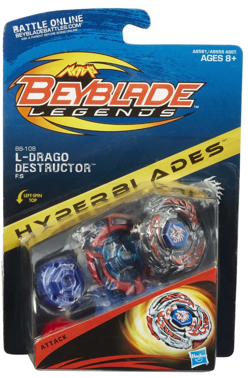 HASBRO L-Drago Destructor / Destroy F:S Legends Beyblade BB-108 -  BeysAndBricks