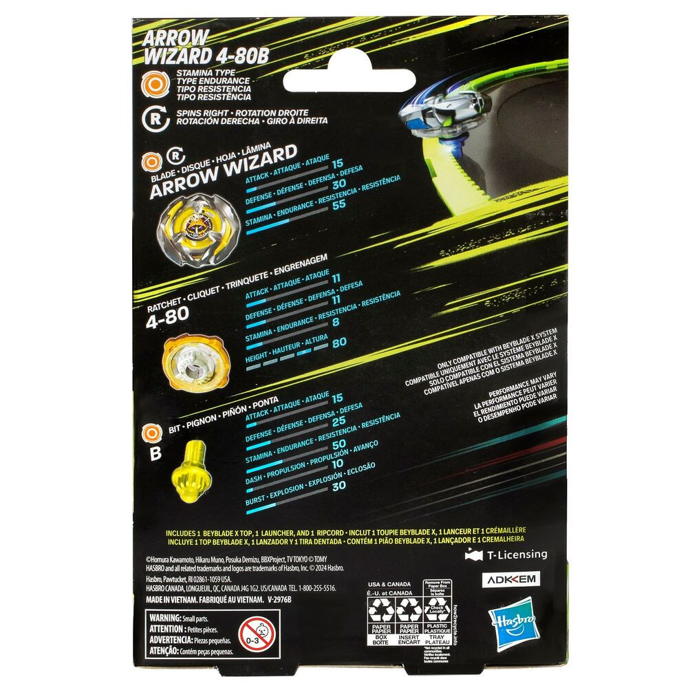 HASBRO Wizard Arrow 4-80B Beyblade X Starter BX-03 - BeysAndBricks