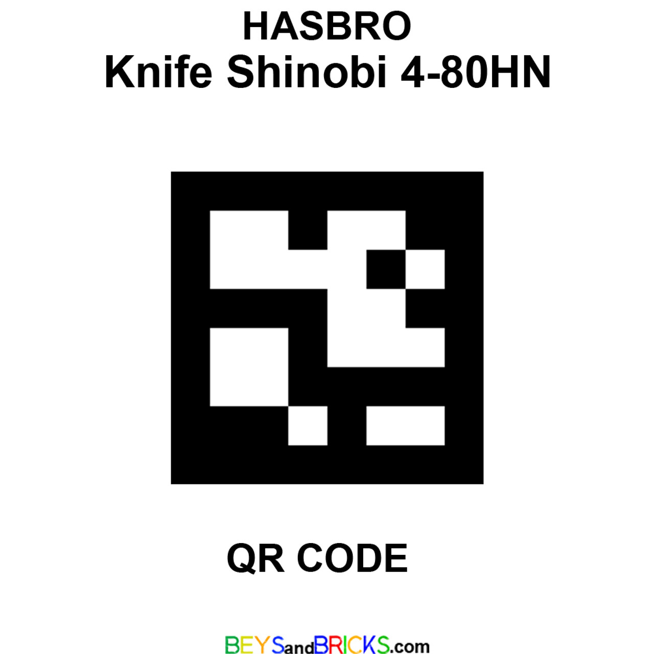 Qr Codes The Rarest Beyblades HASBRO Knife Shinobi Keel Shark
