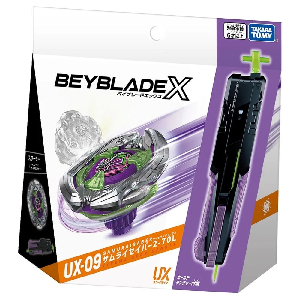 TAKARA TOMY Samurai Saber 2-70L Beyblade X Starter UX-09 