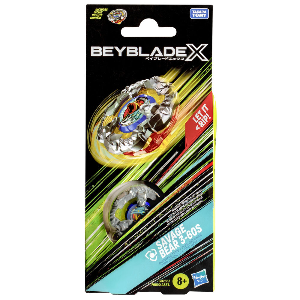 HASBRO Savage Bear 3-60S Beyblade X Booster - BeysAndBricks