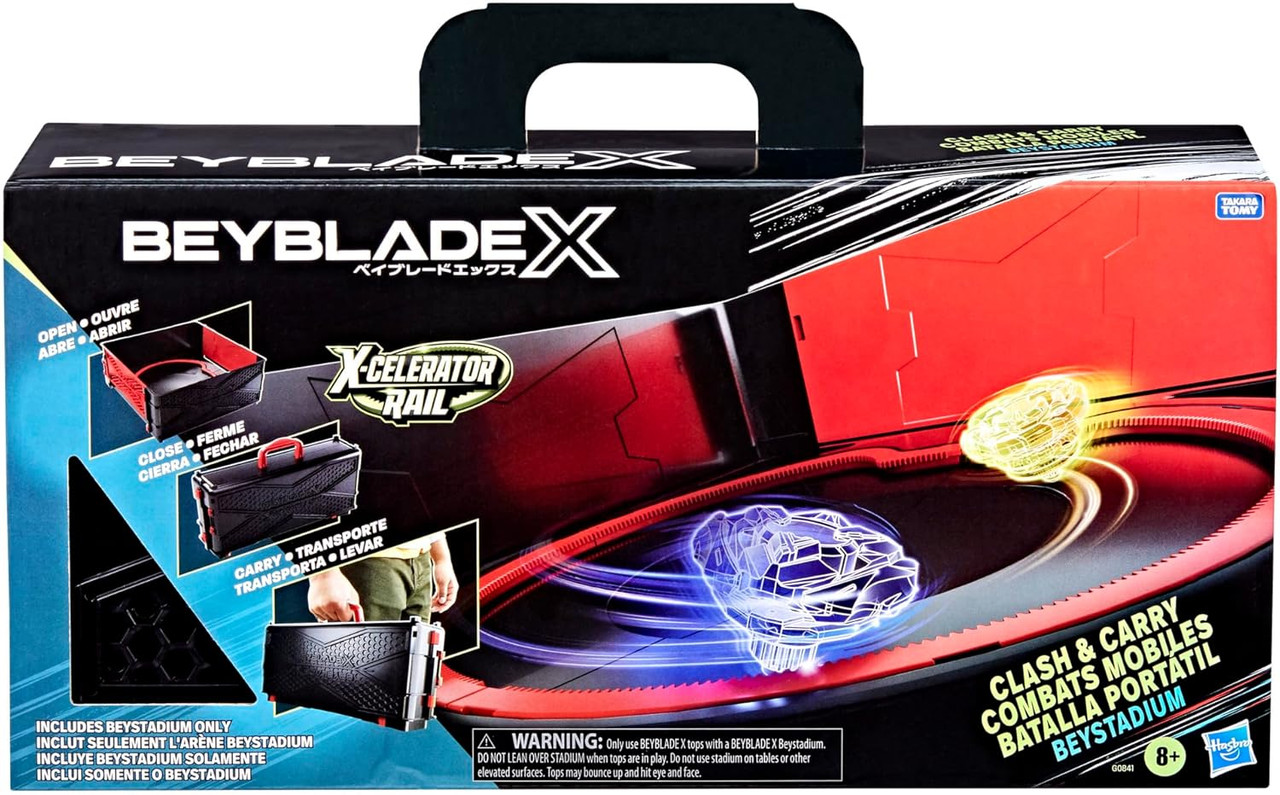 HASBRO Beyblade X 'Clash Carry' Mobile Combat Bey Stadium