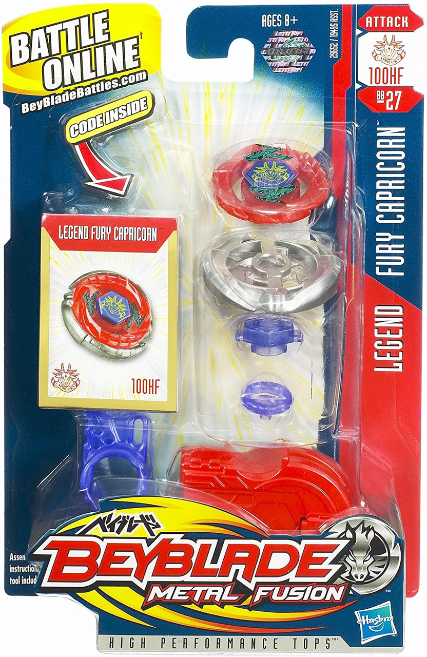 HASBRO Legend Fury Capricorn 100HF Metal Fusion Beyblade BB-27
