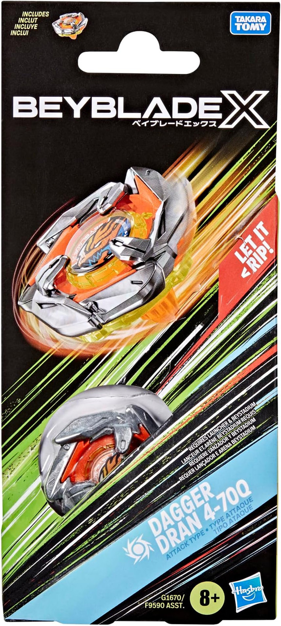 HASBRO Dagger Dran 4-70Q Beyblade X Booster G1670 - BeysAndBricks