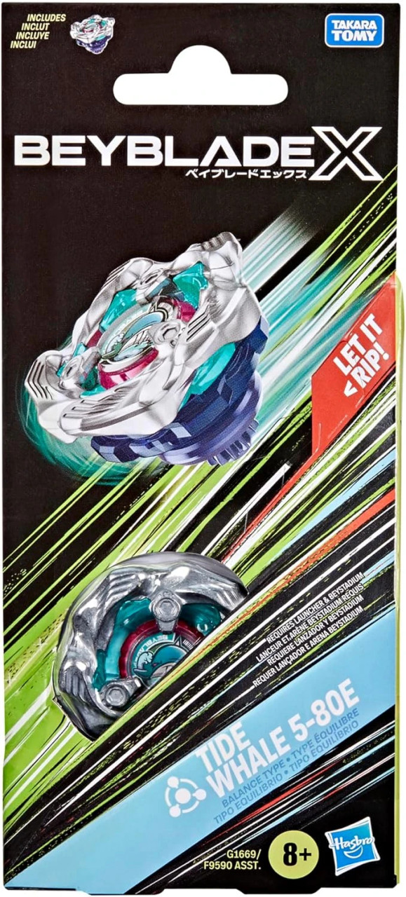 HASBRO Tide Whale Wave 5-80E Beyblade X Booster G1669 - BeysAndBricks