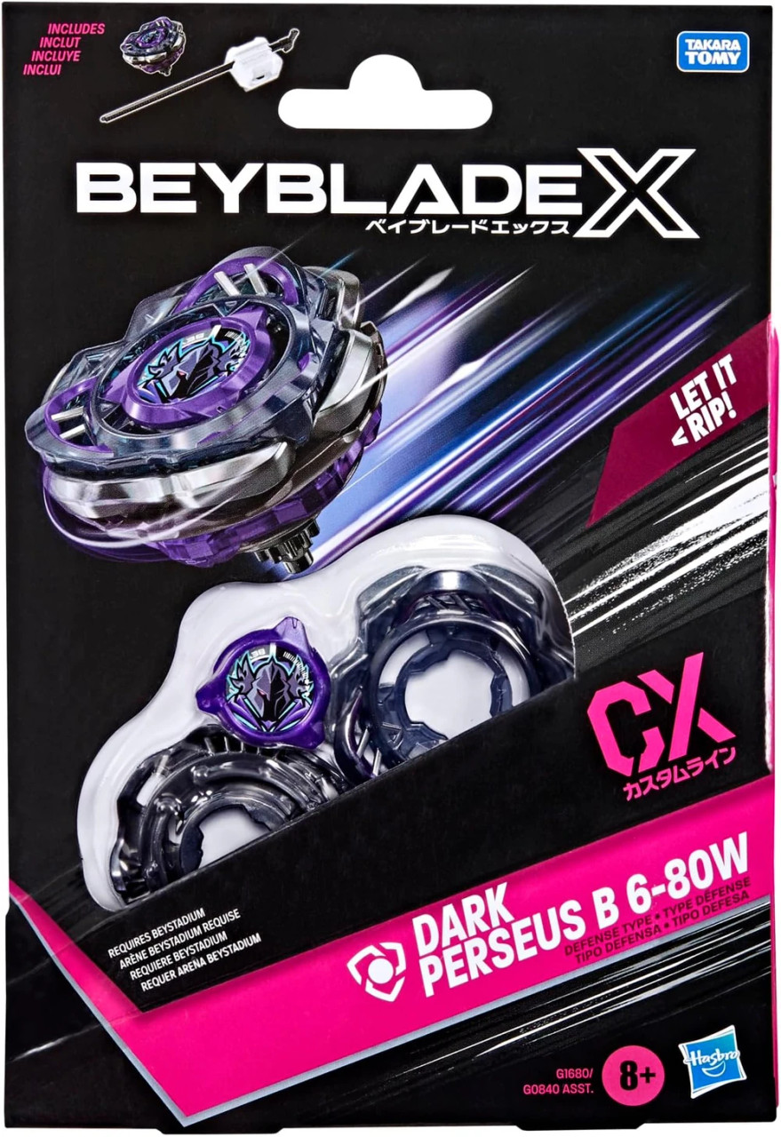 HASBRO Beyblade X Starter Dark Perseus B 6-80W G1680 - BeysAndBricks