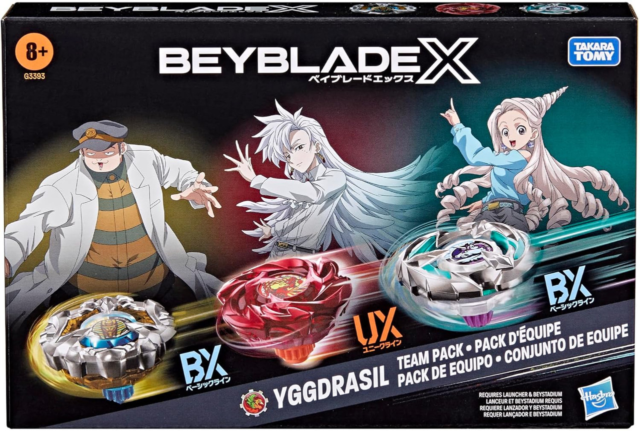 HASBRO Beyblade X Yggdrasil Team Pack G3393 w/ Rudder Phoenix