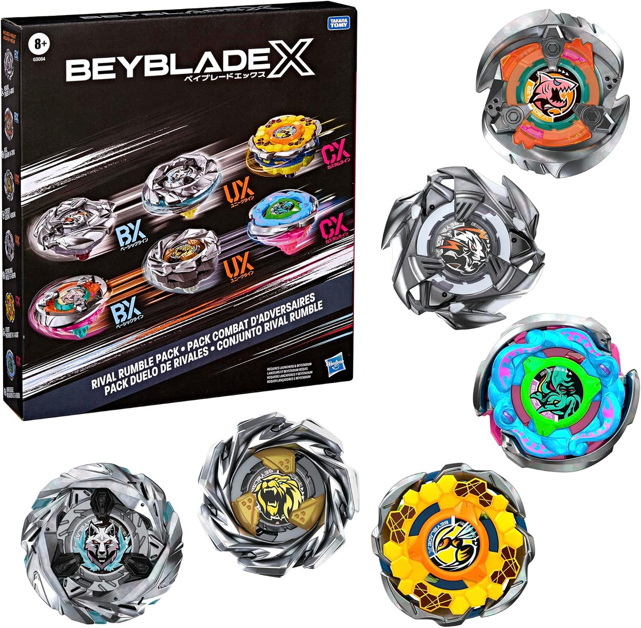 HASBRO Beyblade X Rival Rumble Pack G3084 (w/ Pearl Tiger, Gill