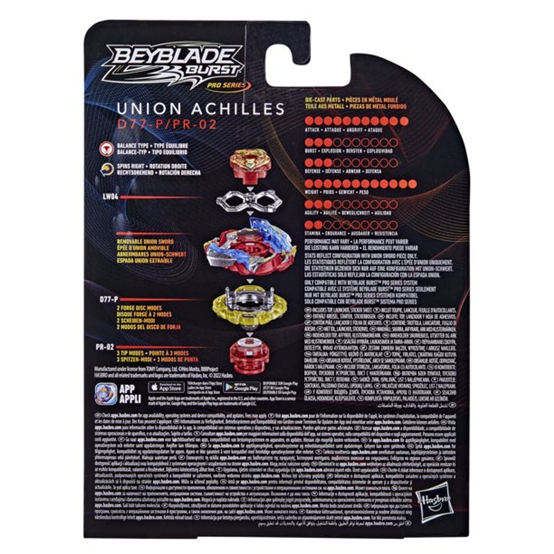 HASBRO Union Achilles Burst PRO SERIES Beyblade F4551 BeysAndBricks