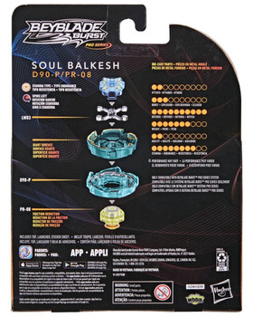 HASBRO Soul Balkesh Paradox-P Eternal Ten Burst Surge PRO SERIES Beyblade F2329