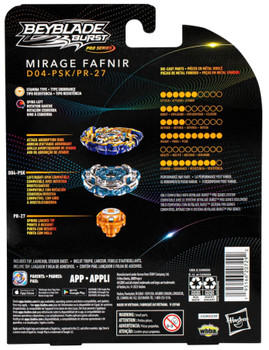 HASBRO Mirage Fafnir  Burst PRO SERIES Beyblade F7801