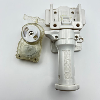 TAKARA TOMY White 3-Segment Launcher Grip BB-73 + Clear Left Spin Launcher #27 [USED]