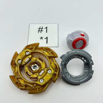 TAKARA TOMY Rock Dragon 5 Jaggy' Sou (Gold Turbo Ver.) B-158 03 Burst Rise Gatinko Beyblade [USED]