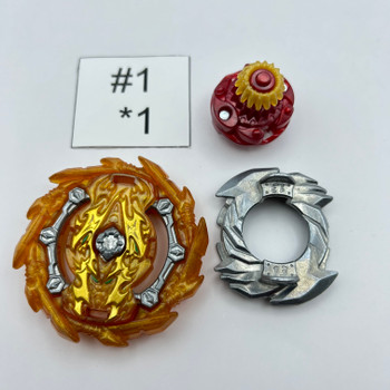 TAKARA TOMY Bushin Ashura 13 Anchor Sen (Gold Turbo Ver.)  B-158 06 Burst Rise Gatinko Beyblade  [USED]