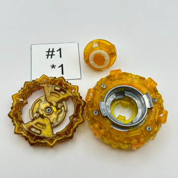 TAKARA TOMY Variant Lucifer Orbit 2D (Fire Gold Ver.) B-178 05 Burst Surge SuperKing Beyblade [USED]