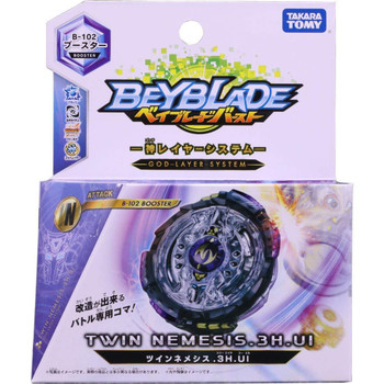 TAKARA TOMY Twin Nemesis / Noctemis .3H.Ul Burst Beyblade B-102 