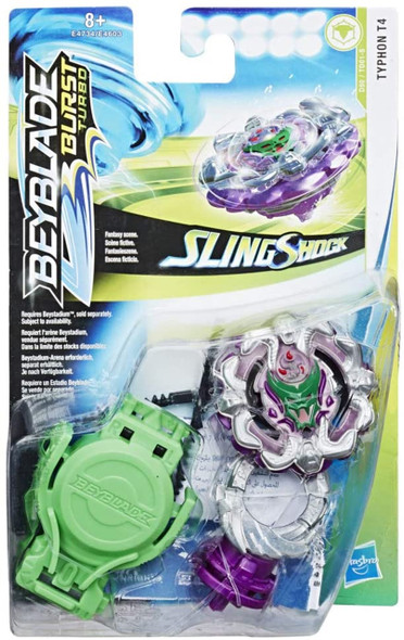 HASBRO Typhon T4 4 Defense-S Burst Turbo Slingshock Beyblade Starter Pack E4734