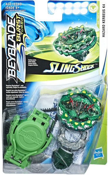 HASBRO Hazard Kerbeus K4 Burst Turbo SlingShock Beyblade E4736