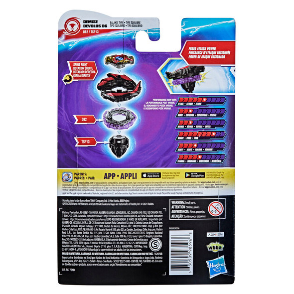 HASBRO Demise Devolos D6 Burst Surge SpeedStorm Beyblade F0566 