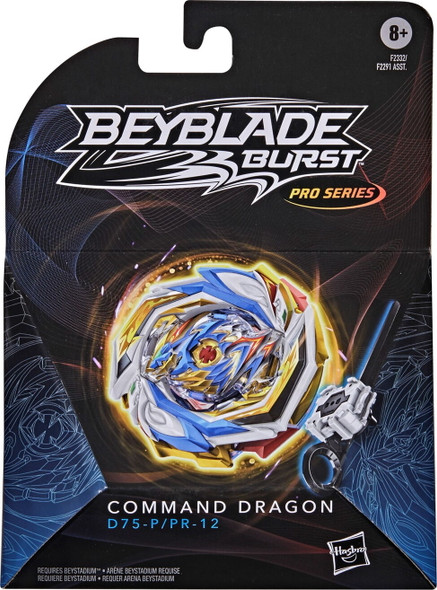 HASBRO Command Dragon Vanguard-P Quick'  Burst Surge PRO SERIES Beyblade F2332