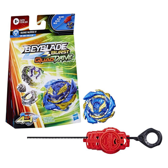HASBRO Gilded Nemesis N7 & Red Salvage Valtryek Rashad V7 Beyblade
