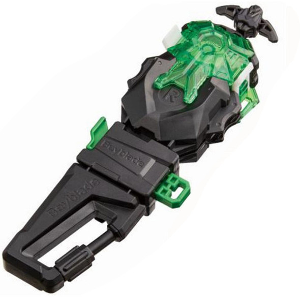 TAKARA TOMY Beyblade Burst WBBA Power Custom BeyLauncher LR w/ Carabiner Grip, Cyber Edition Black B-00 / BBG-41