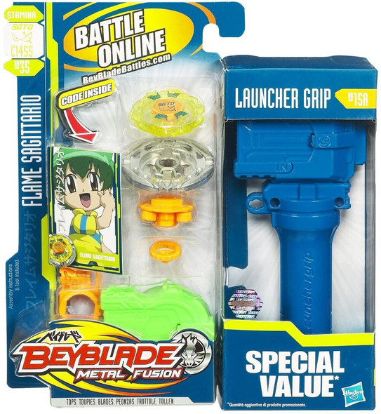 HASBRO Flame Sagittario C145 Metal Fusion Beyblade BB-35