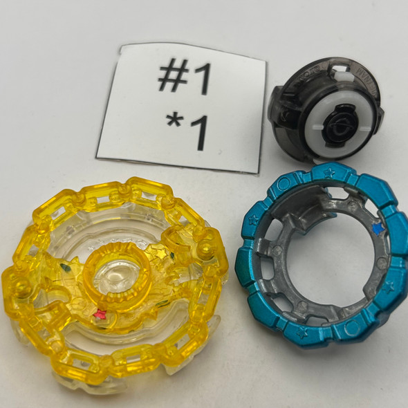TAKARA TOMY Kaiser Kerbeus Down Orbit Super Custom Set Speed Ver. Burst Beyblade B-65 [USED]
