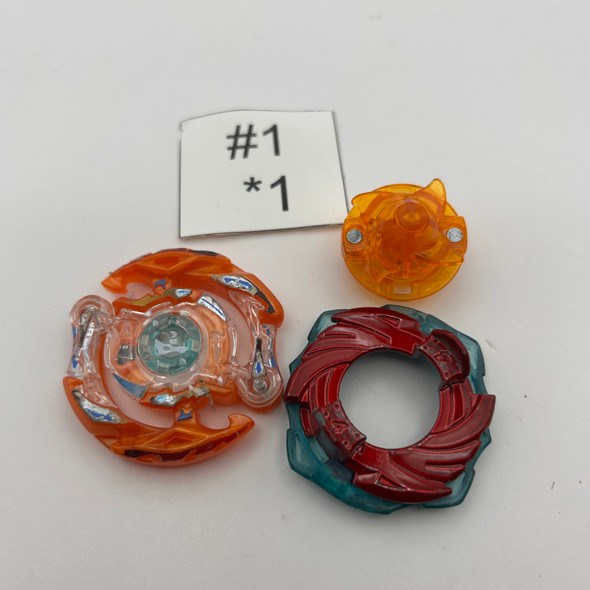 TAKARA TOMY Blaze Ragnaruk / Roktavor 4Cross Flugel Burst Beyblade B-75 [USED]