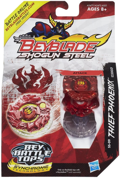 HASBRO Thief Phoenix / Phoenic E230GCF Shogun Steel Zero-G Red Beyblade SS-09