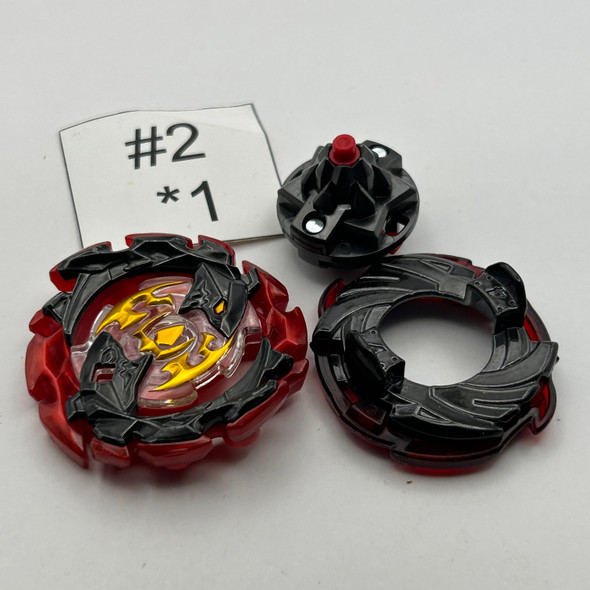 TAKARA TOMY Red Emperor Forneus 4Glaive Hunter' Burst Beyblade B-00 [USED]