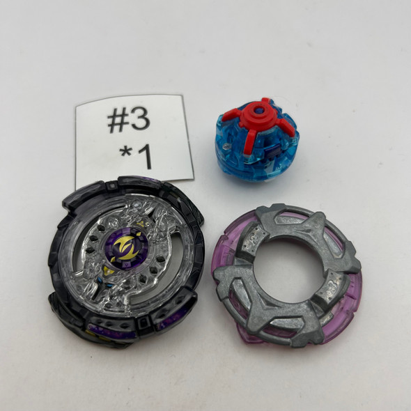 TAKARA TOMY Twin Nemesis / Noctemis 3Hit Ultimate Reboot Burst God Beyblade B-102 [USED]