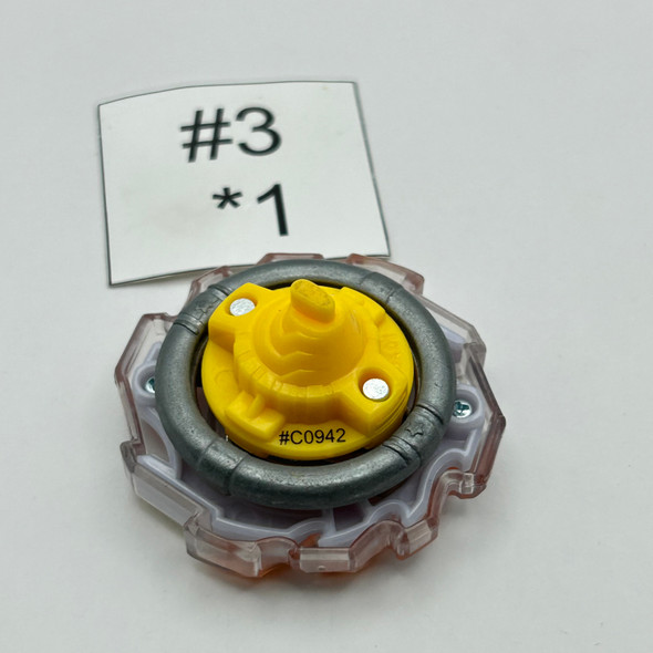 TAKARA TOMY Unicorn / Unicrest  Ring Defense Beyblade Custom Set Defense & Stamina Burst Beyblade B-22 [USED]