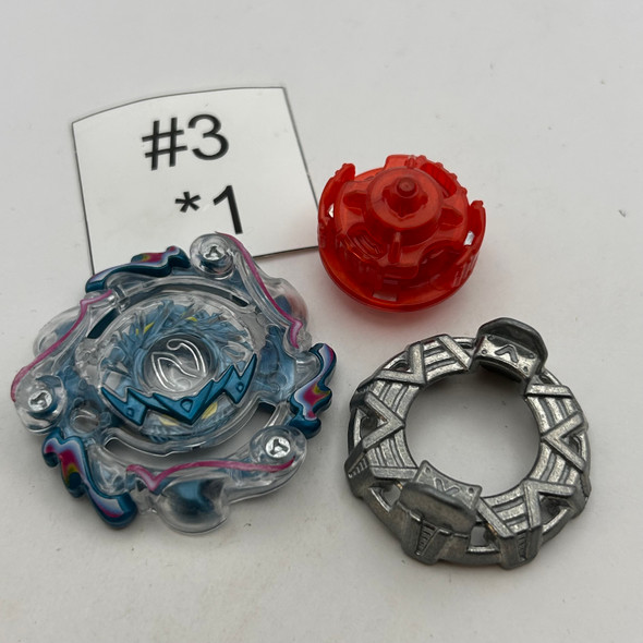 TAKARA TOMY Nova Neptune Vertical Trans Burst Beyblade Triple Booster Set B-57 [USED]