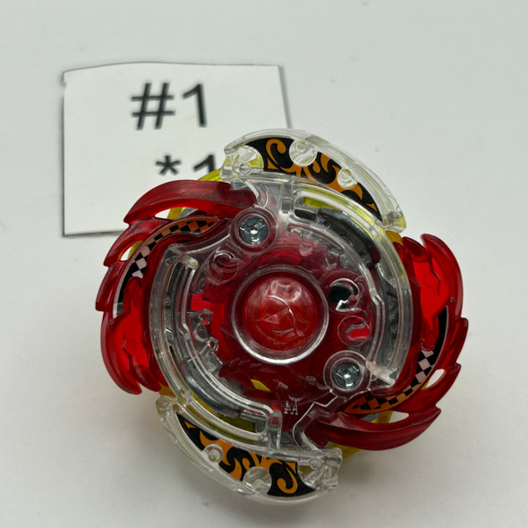 TAKARA TOMY Fang Fenrir 6Glaive Liner Burst Beyblade Random Booster Volume 6 B-80 07 [USED]