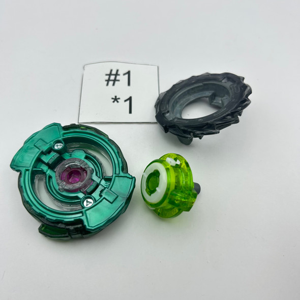 TAKARA TOMY Twin Nemesis / Noctemis 1'Hit Wedge Burst God Beyblade B-125 06 [USED]