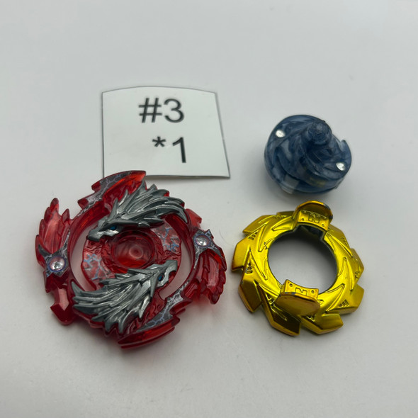 TAKARA TOMY Lost Longinus / Luinor Nine Spiral Burst Beyblade B-111 07 Custom Combo [USED]