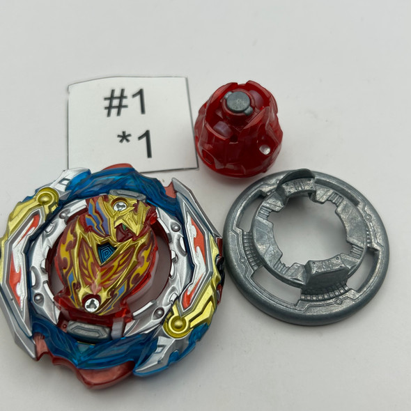 TAKARA TOMY Zest Achilles Illegal Quattro'-4 Burst Beyblade B-201 [USED]