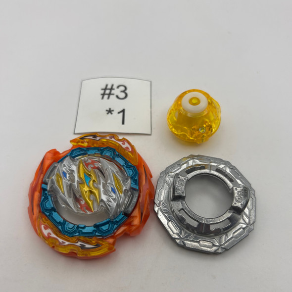 TAKARA TOMY Cyclone Ragnaruk / Roktavor Giga Never-6 Burst DB Beyblade B-181 01 [USED]