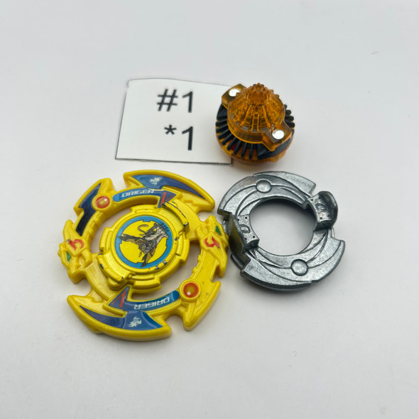 TAKARA TOMY Driger Vulcan 0 High Jaggy' Burst Beyblade B-173 08 [USED]