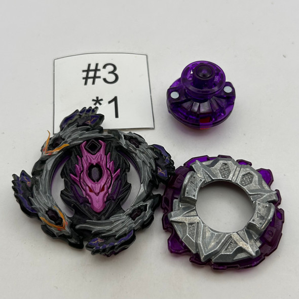 TAKARA TOMY Bloody Longinus / Lúinor Black CC Burst Beyblade B-128 Custom Combo [USED]