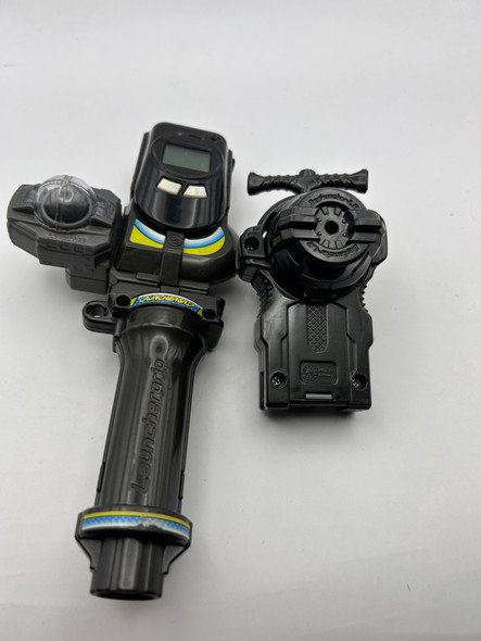 TAKARA TOMY Grey 3-Segment Launcher Grip BB-73 + Dual Spin Launcher #22 [USED]