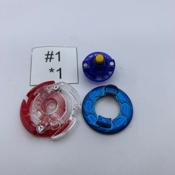 TAKARA TOMY Dark Deathscyther Random Layer Collection Vol. 5 Burst Beyblade BG-05 01 Custom Combo [USED]