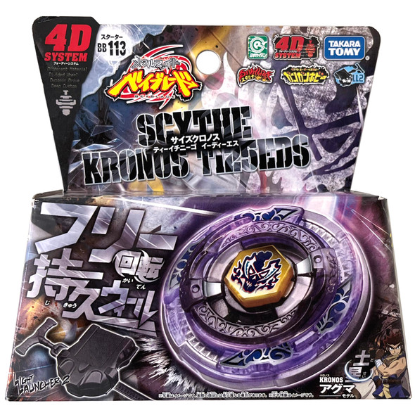 TAKARA TOMY Scythe Kronos T125EDS Metal Fury Beyblade BB-113